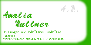 amalia mullner business card